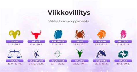 astro päivän horoskooppi|Viikkovillitys